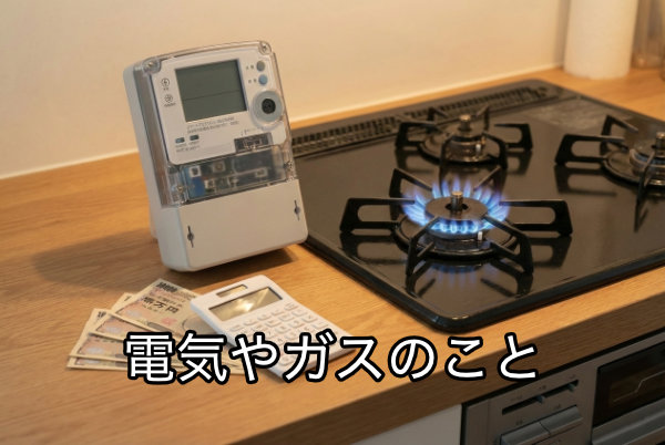 電気やガスのこと