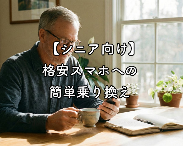 60代からの携帯代を安くする方法｜ドコモ・au・ソフトバンクから自分で乗り換える安心ガイド