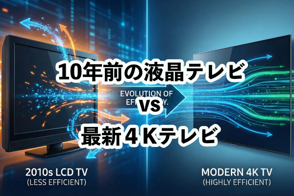「10年前のテレビ」は電気の無駄遣い？最新4Kテレビ vs 旧型液晶の維持費を徹底比較