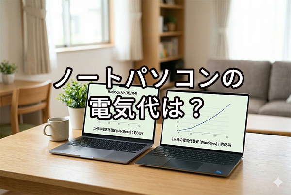 ノートPCを毎日『充電』しても大丈夫？電気代のホントの正体をMacとWindowsで比べてみた