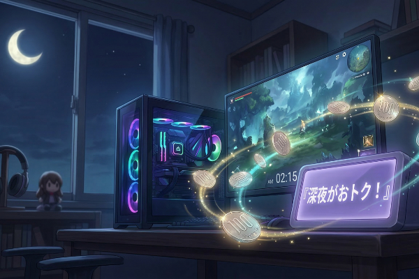 【ゲーマー向け節約術】深夜がおトク？電力プランと時間帯で電気代を賢く削る方法