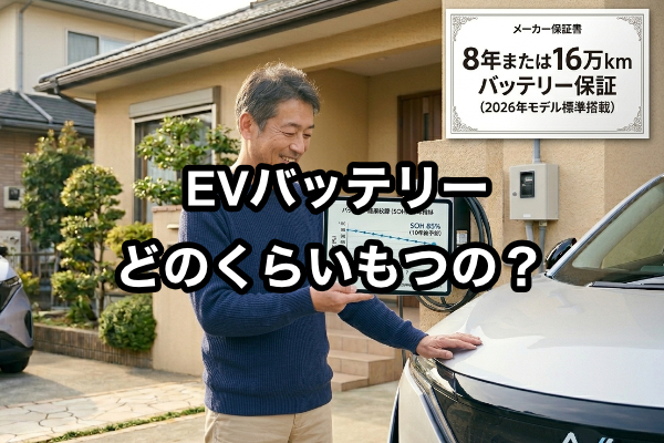 【寿命の不安】EVのバッテリーはすぐダメになる？5年・10年後の真実