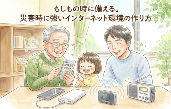 災害時でも慌てない！家族と繋がる「強いネット環境」を作る準備