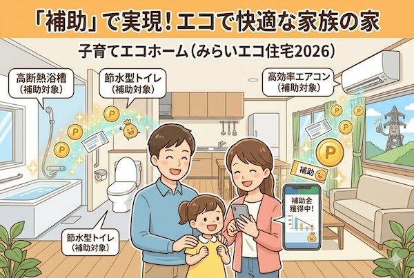 子育てエコホーム（みらいエコ住宅2026）で賢くリフォーム！対象や補助額を分かりやすく解説