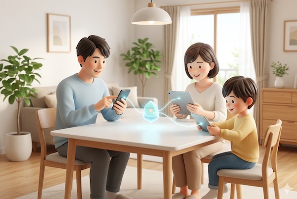 【暮らし・インフラ編】子供のタブレット利用も安心。通信費を上げずに「家族みんなでシェア」する最新節約術