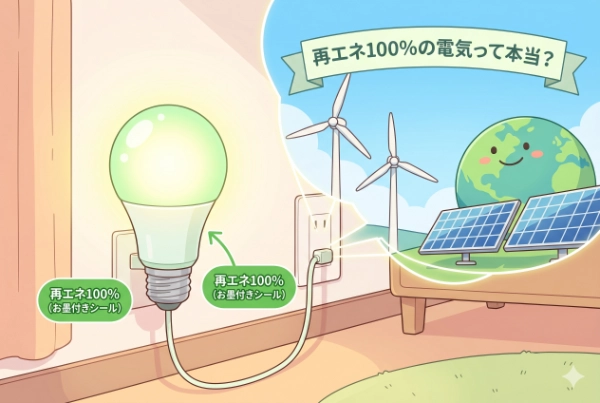 再エネ100%の電気って本当？仕組みと「非化石証書」を分かりやすく解説