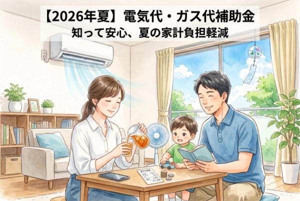 【2026年夏】電気代・ガス代の補助金はいつから？いくら安くなるか分かりやすく解説