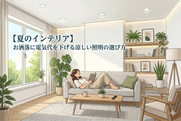【夏のインテリア】「光の熱」をデザインする。お洒落に電気代を下げる涼しい照明の選び方