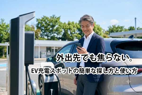 外出先でも焦らない。EV充電スポットの簡単な探し方と使い方