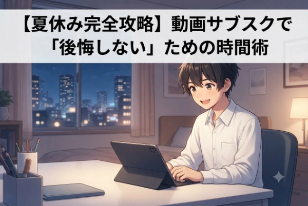 【夏休み完全攻略】動画サブスクで後悔しないための時間術：充実した視聴ライフの作り方