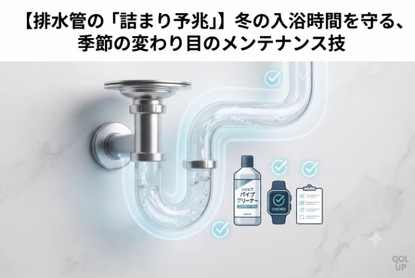 冬の入浴時間を奪う排水管の詰まり予兆。季節の変わり目に行う、住まいの配管メンテナンスという投資