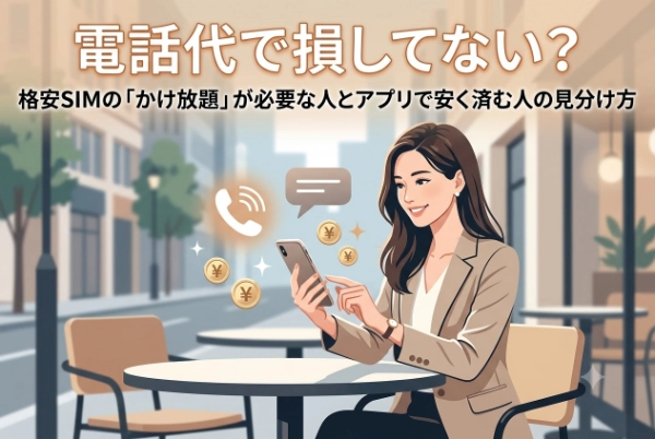 電話代で損してない？格安SIMのかけ放題が必要な人とアプリで安く済む人の見分け方