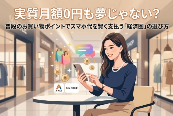 実質月0円も夢じゃない？普段の買い物ポイントでスマホ代を賢く支払う「経済圏」の選び方