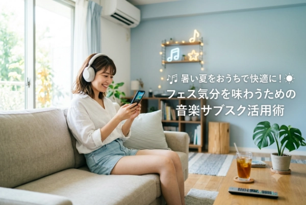 【おうちフェス】暑い夏を快適に楽しむ！音楽サブスクを活用したライブ気分の味わい方