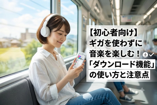 【初心者向け】ギガを使わずに音楽を楽しむ！「ダウンロード機能」の使い方と注意点