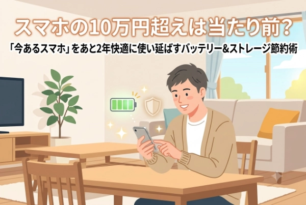 スマホ10万円超えは当たり前？今あるスマホをあと2年快適に使い延ばすバッテリー＆ストレージ節約術