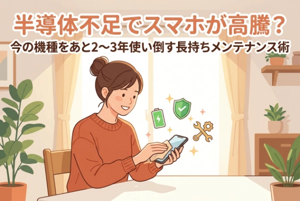 半導体不足でスマホが15万円超え？今の機種をあと2〜3年安心して使う長持ちメンテナンス術