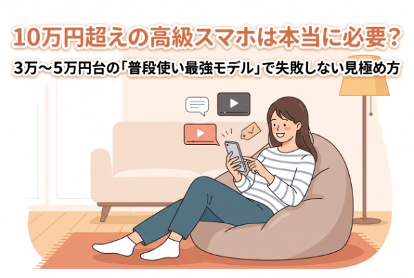 10万円超えの高級スマホは本当に必要？3万〜5万円台の「普段使い最強モデル」で失敗しない見極め方