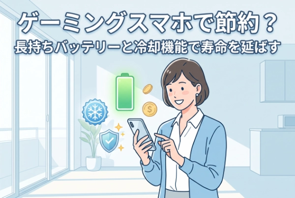 大容量バッテリーと冷却機能で長持ち！「ゲーミングスマホ」で端末の寿命を延ばして通信費を節約する方法